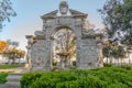 Villa Comunale Park in Naples, Italy Royalty Free Stock Photo