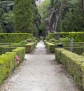 Villa d`Este16th-century garden , Tivoli, Italy. UNESCO world heritage site