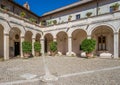 Courtyard in Villa d`Este, Tivoli, Lazio, central Italy.