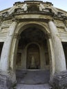 Villa d`Este, Tivoli, Lazio region, Italy: A view of the Nyphaeum or grotto on the Vialone or terrace Royalty Free Stock Photo