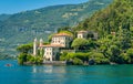 Villa del Balbianello, famous villa in the comune of Lenno, overlooking Lake Como. Lombardy, Italy. Royalty Free Stock Photo