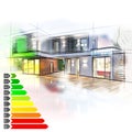 Villa Energy certification Royalty Free Stock Photo