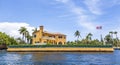 Villa in Fort Lauderdale seen from the water taxi Royalty Free Stock Photo