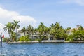 Villa in Fort Lauderdale seen from the water taxi Royalty Free Stock Photo