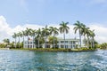 Villa in Fort Lauderdale seen from the water taxi Royalty Free Stock Photo