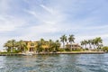 Villa in Fort Lauderdale seen from the water taxi Royalty Free Stock Photo