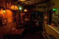 VILLA GESELL,ARGENTINA-MARCH 21, 2018: Interior of a beautiful and cozy irish pub