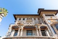 Villa Grock. Historic house of the famous clown, sunny day with blue sky