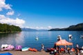 View of Bahia Mansa beach Royalty Free Stock Photo