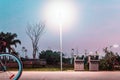 Villa-Lobos Park at Night in San Paulo Sao Paulo, Brazil Bras Royalty Free Stock Photo