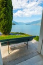 Villa Melzi and its gardens near Bellagio at the famous Italian lake Como in May Royalty Free Stock Photo