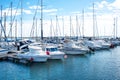 Villa Real De Santo Antonio, Portugal, October 2015: Parking yachts in the ocean bay