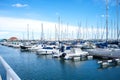 Villa Real De Santo Antonio, Portugal, October 2015: Parking yachts in the ocean bay