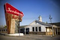 Villa Ridge, Missouri, United States - circa 2016 - Gardenway neon motel sign on route 66