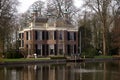 Villa by the river Vecht Royalty Free Stock Photo