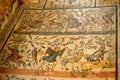 Child Hunters Mosaic Mosaic Villa Romana del Casale Sicily, Italy Royalty Free Stock Photo
