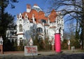 Villa in Spring in the Neighborhood of Grunewald, Wilmersdorf, Berlin Royalty Free Stock Photo