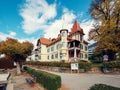 Villa Streintz in the fall. Millstatt am See, Carinthia, Austria.