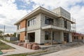 Villa under construction with concrete blocks Royalty Free Stock Photo