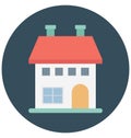 Villa Vector Icon Which can easily modify or edit Royalty Free Stock Photo