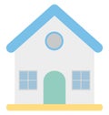 Print Villa Vector Icon Which can easily modify or edit Royalty Free Stock Photo