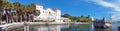 Villa Vizcaya Museum Panoramic view Royalty Free Stock Photo