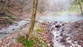 Villach - Natural hot spring in autumn Royalty Free Stock Photo