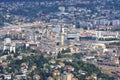 Villach seen from the Dobrac mountain, Austria Royalty Free Stock Photo