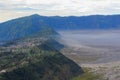 village above the clouds on mount bromo Royalty Free Stock Photo