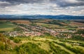 Village - aerial view, Dolna Suca, Slovakia Royalty Free Stock Photo