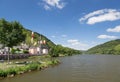 Village Alf along German river Moselle