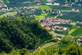 Village of Algund (Lagundo) in South Tyrol in northern Italy Royalty Free Stock Photo