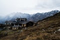 Village Along the Everest Base Camp Trek in the Nepalese Himalayas