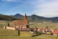 Village on Alsace wine trail