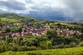 Village on Alsace wine trail