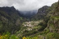 Village amongst the beautiful mountains of Madeira