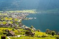 The village of Arth on Lake Zug in the central alps of Switzerland Royalty Free Stock Photo