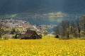 The village of Arth on Lake Zug in the central alps of Switzerland Royalty Free Stock Photo