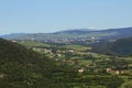 Village of Asiago with the Ossuary monument in the province of v Royalty Free Stock Photo