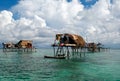 Village of Bajau Laut in Semporna Sabah Borneo