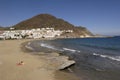 Village and beach of San Jose, Cabo de Gata, Almeria province, Andalusia, Spain
