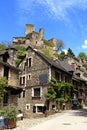 The village of Belcastel Royalty Free Stock Photo