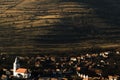 The village from bellow the mountain Royalty Free Stock Photo