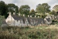 The village of Bibury, Cotswolds, Arlington Row England Royalty Free Stock Photo