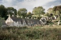 The village of Bibury, Cotswolds, Arlington Row England Royalty Free Stock Photo