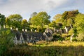 The village of Bibury, Cotswolds, Arlington Row England Royalty Free Stock Photo