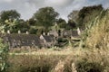 The village of Bibury, Cotswolds, Arlington Row England Royalty Free Stock Photo