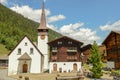 The village of Biel on canton Wallis in Switzerland