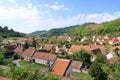 The village of Biertan, BirthÃ¯Â¿Â½lm and surrounding landscape, Sibiu County, Romania. Seen from the fortified church of Biertan,