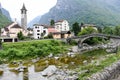 The village of Bignasco on Magga valley